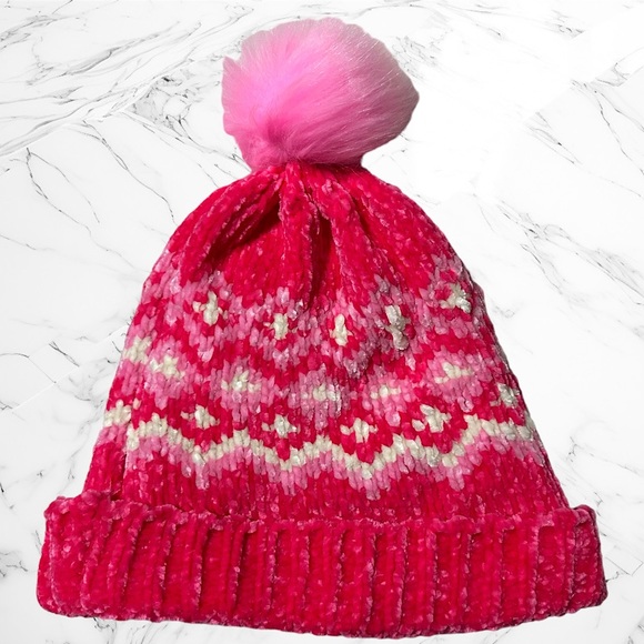 2 Women’s Knitted Pom Pom Beanie Hats - Picture 4 of 5